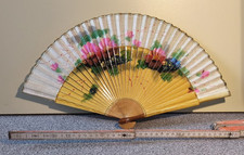 Fächer mit Blumenmotiv, antik