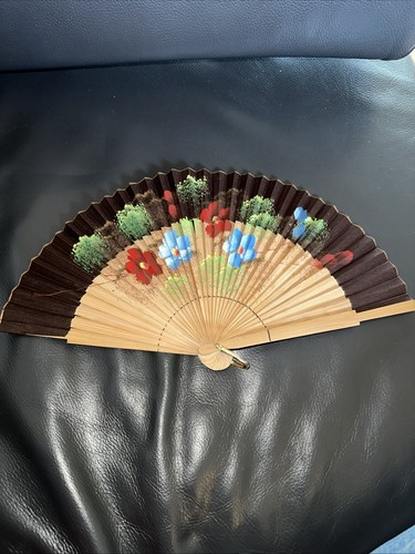 Handfächer mit handbemalten