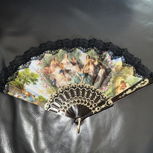 Handfächer barockstil - handfächer, im