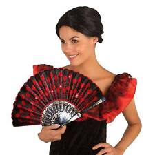 Fächer rote Pailletten