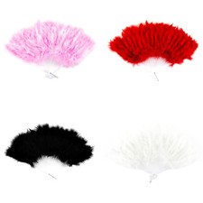 Handfächer Damen Feder