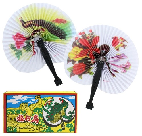 12x asiatische papierfächer - asiatische,