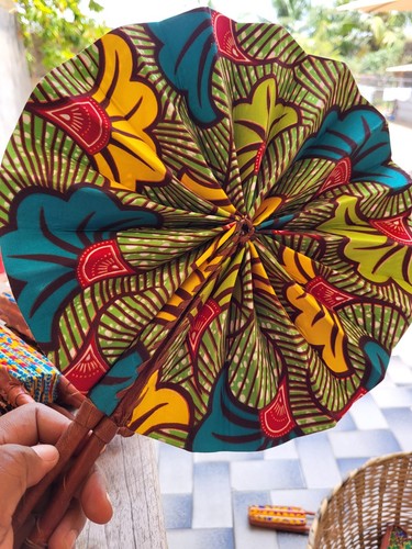 Afrikanische fächer faltbar - afrikanische,