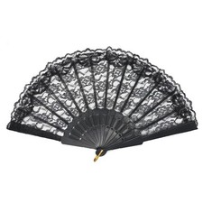 SPITZEN FÄCHER SCHWARZ